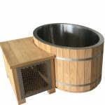 Thermo New Zealand Knotless Spruce Ice Bath Tub WHT-O-1312-NS - 1-2 Person Spa with #304 Stainless Steel Liner